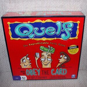 3/$77❤️QUELF board game - Where You Obey The Card - Unpredictable Party Game
